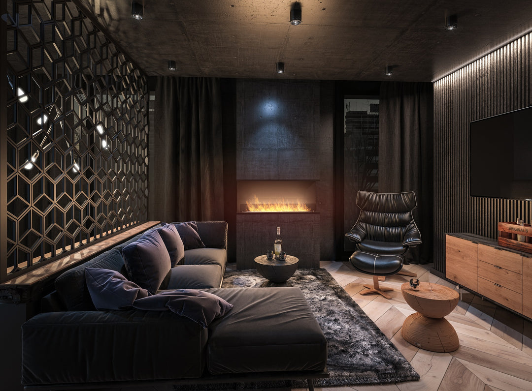 bioethanol-einbaukamin-dreiseitig-infire-c1200v2-blendrahmen-mit-glas-mit-flammen-ethanolkamin-raumteiler-luxus-wohnzimmer-sofa-tv-lounge-chair
