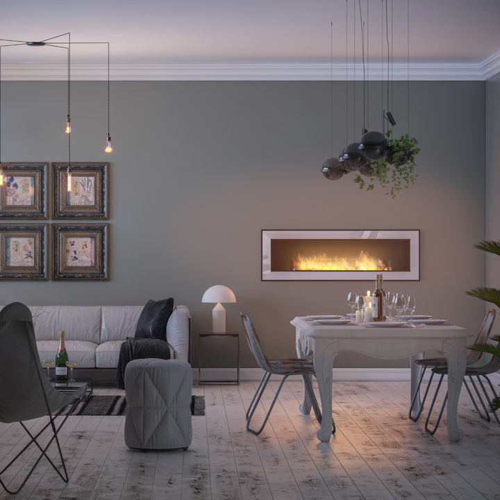 bioethanol-einbaukamin-frame-1500-weiss-simplefire-einbau-offener-essbereich-modern